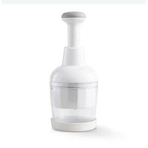 Pampered Chef Push Function Food Chopper #2585 - White